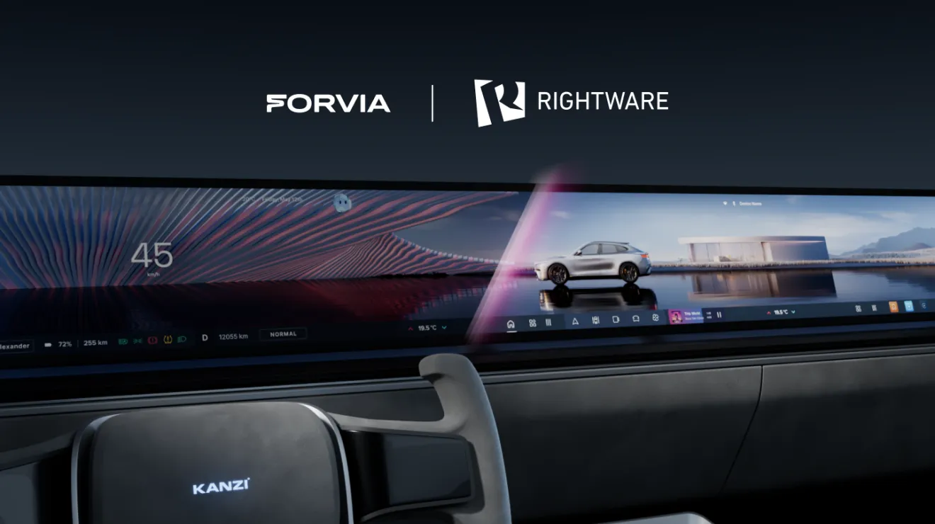FORVIA佛瑞亚集团与Rightware合作，为新市场提供先进软件